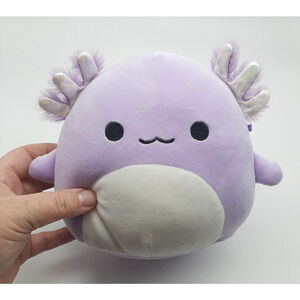 Squishmallows Deep Sea Squad Monica the Purple Axolotl 8" Walking Fish